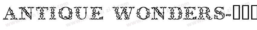 Antique Wonders字体转换